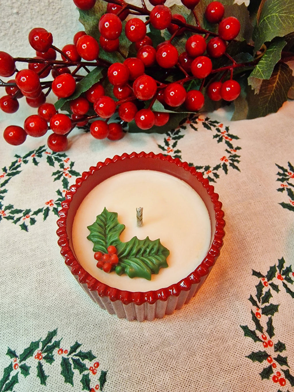 VELA DE NAVIDAD EXCLUSIVA MEDIANA ARTESANAL + DE 40 HORAS.  3 DISEÑOS DIFERENTES