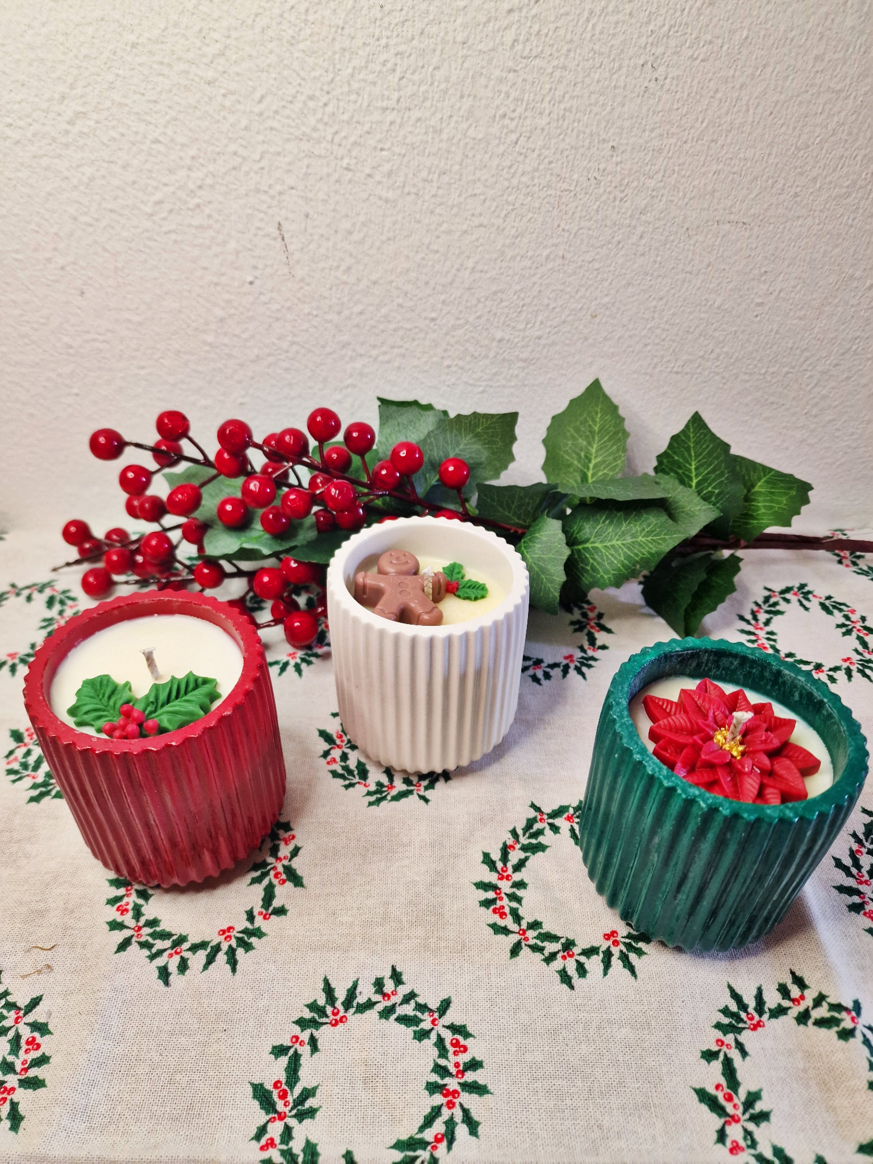 VELA DE NAVIDAD EXCLUSIVA GRANDE ARTESANAL + DE 60 HORAS. 3 DISEÑOS DIFERENTES