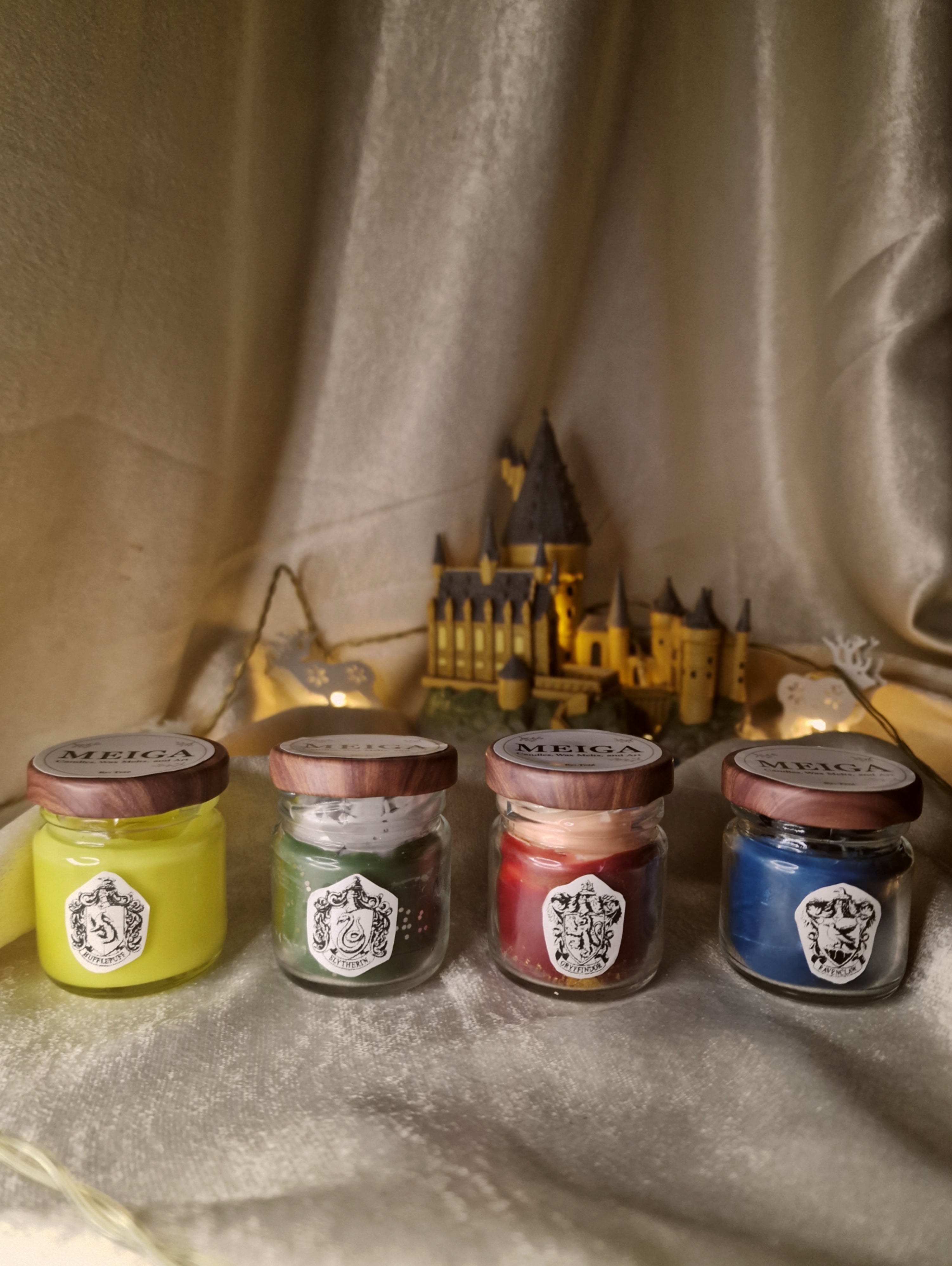 Pack de 4 Mini Velas de las 4 Casas - Pack de Descubrimiento
