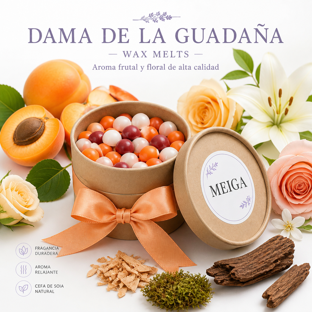 Wax Melts Dama de la Guadaña - Figuras de cera de soja aromática para derretir en un quemador.