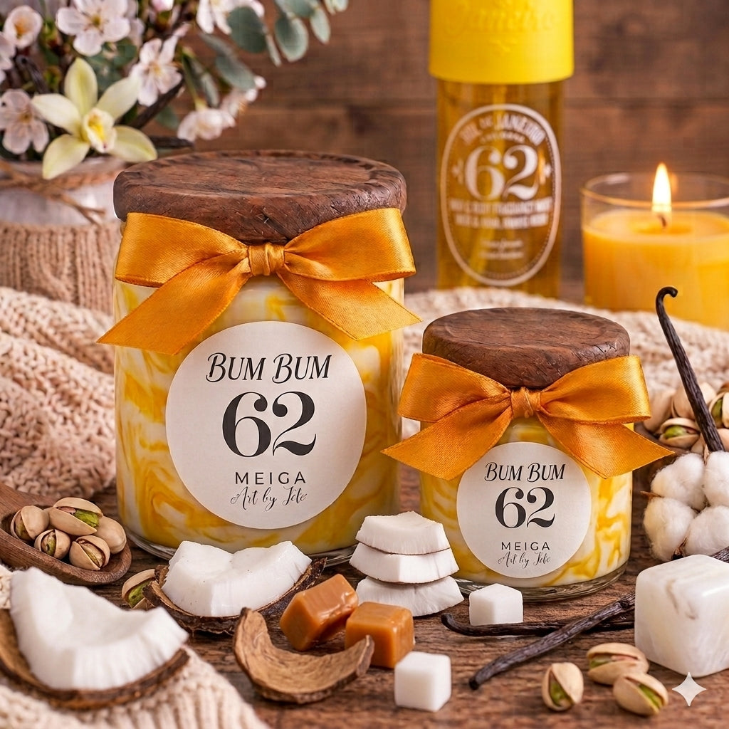 Vela Aromática BUM BUM 62 – Artesanal y de Cera de Soja